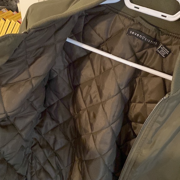 Olive Green Bomber Jacket - Picture 3 of 4